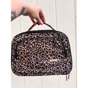 Travelon Hanging Toiletry Bag Leopard Print Cosmetic Travel Organizer‎